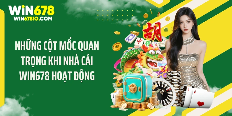 WIN678 | Cổng Truy Cập WIN678.COM Chính Thức T9 - Thưởng 678K Những cột mốc quan trọng khi nhà cái WIN678 hoạt động